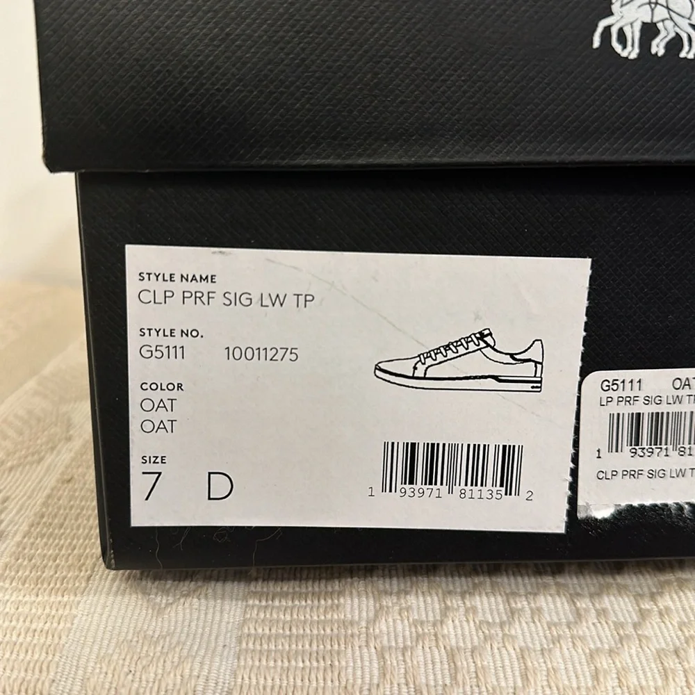 Coach Clip Perforated Low Top Signature Men’s Sneaker - Oat - Picture 6 of 7